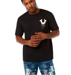 True Religion Drippy Horseshoe T-Shirt Jet Black