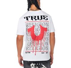 True Religion Drippy Horseshoe T-Shirt Optic White