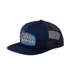 Brixton Bass Brains Boat HP Trucker Hat Washed Navy