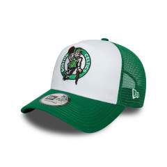 New Era 9Forty Boston Celtics Side Patch A-Frame Trucker Cap Green