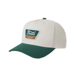 Brixton Linwood Netplus Snapback Off White / Primal Green
