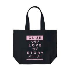 Edwin Tote Bag Shopper Black / Club Love Story Print